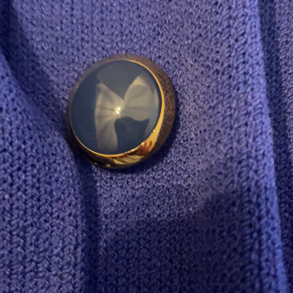 New St John Blue Button Dress - Picture 4 of 5